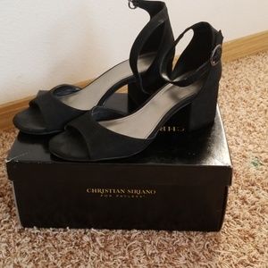 Black block/chunky heels